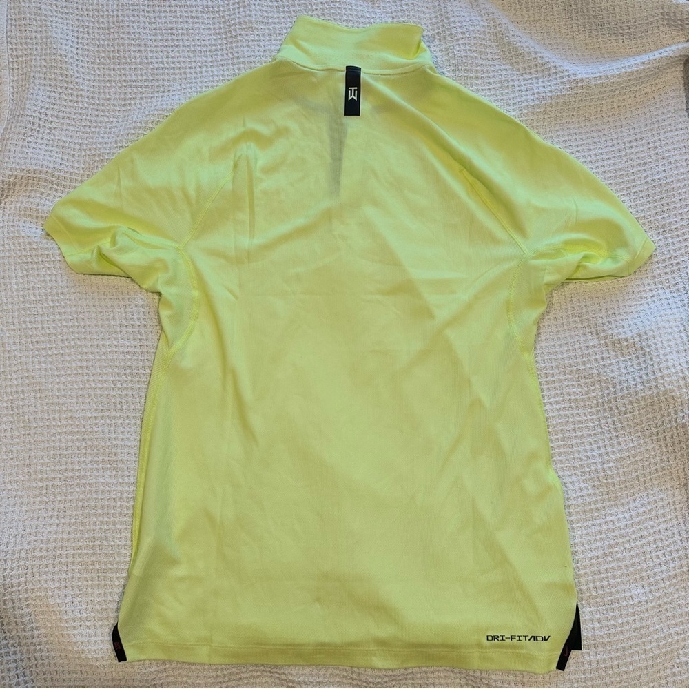 Nike Tiger Woods TW Dri-Fit ADV Golf Polo Shirt DA2995-101 Mens small Yellow - Picture 10 of 16